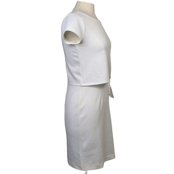 CREMIEUX Women’s OFF White Tie Front Dress Size M - Picture 6 of 9